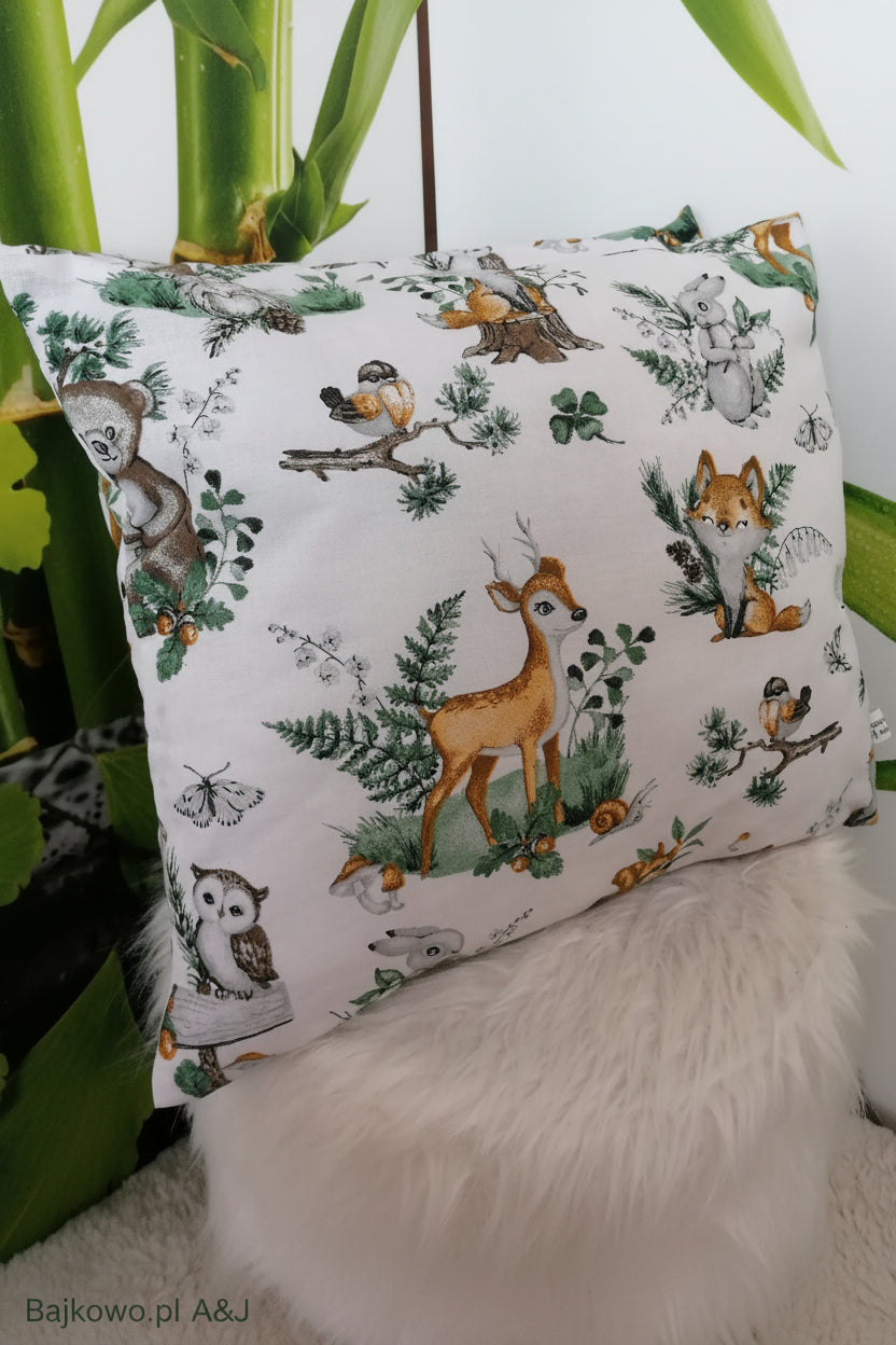 Poduszka 40x35 leśne zwierzęta