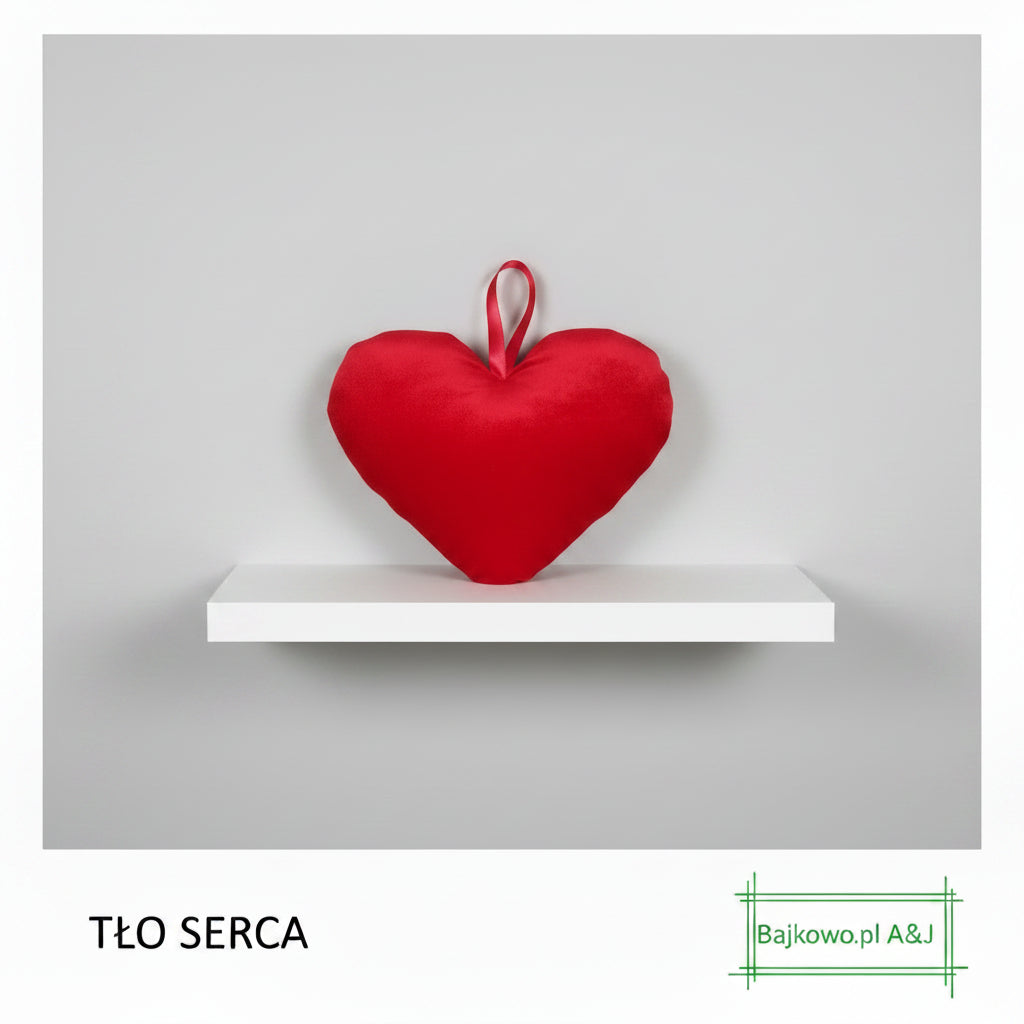 Serce czerwone zawieszka , dekoracja , Dzień Mamy
